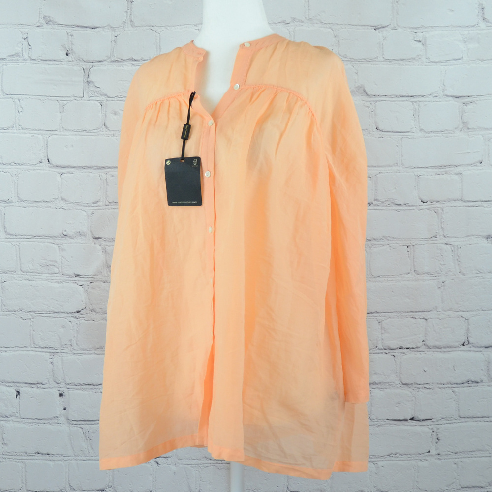 NWT MASSIMO DUTTI Mulberry Silk Blend Top